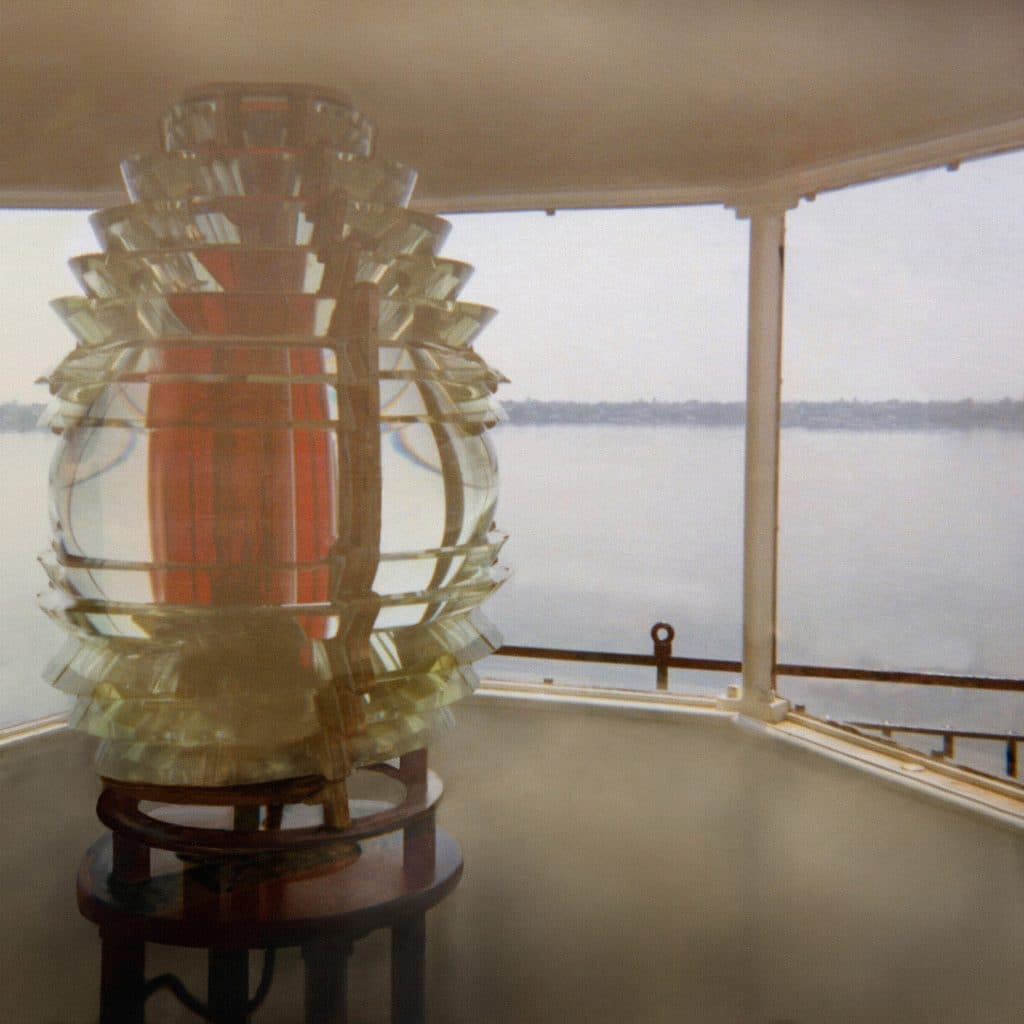 Fresnel Lens in its original location before decommissioning.