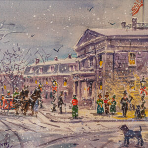 Watercolor Tray "Christmas at the Custom House" by Burke