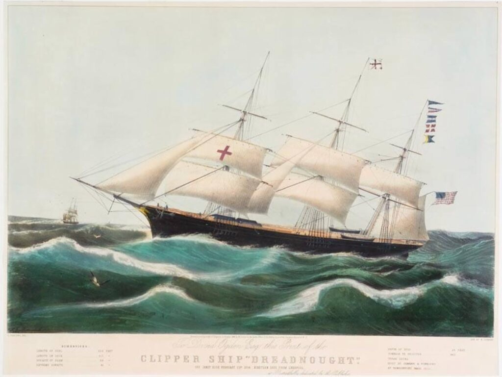 dreadnought-ship-hand-colored-lithograph